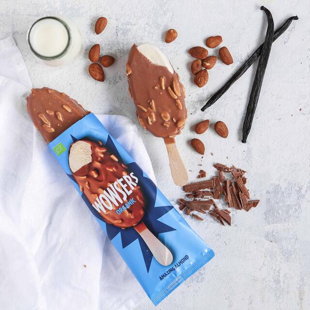Wowsers Organic Amazing Almond Ice Cream Lollies thumbnail 3