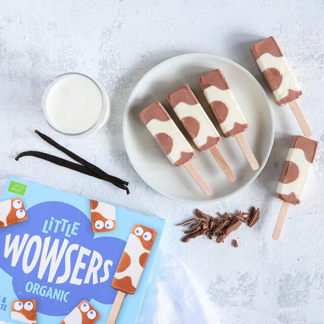 Wowsers Organic Little Vanilla & Chocolate Ice Cream Lollies thumbnail 2