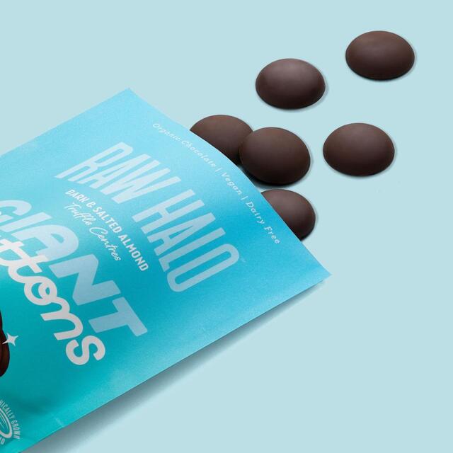 Raw Halo Dark & Salted Almond Vegan Giant Chocolate Buttons thumbnail 3