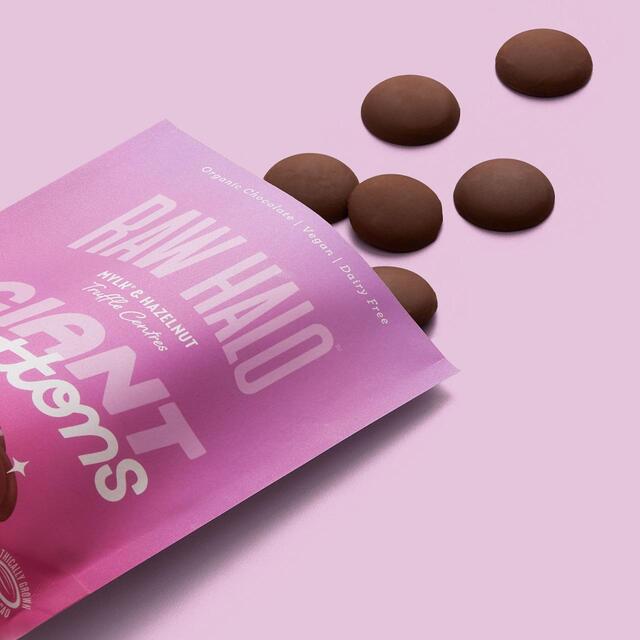 Raw Halo Mylk & Hazelnut Vegan Giant Chocolate Buttons thumbnail 3