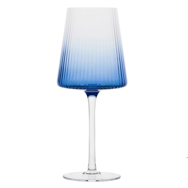 Anton Studio Designs Empire Blue Wine Glasses thumbnail 3