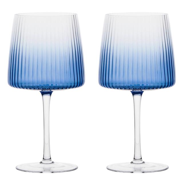 Anton Studio Designs Empire Blue Gin Glasses
