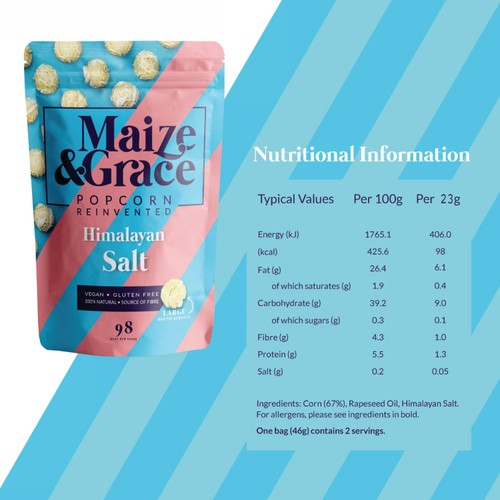 Maize & Grace Himalayan Salt Popcorn thumbnail 2