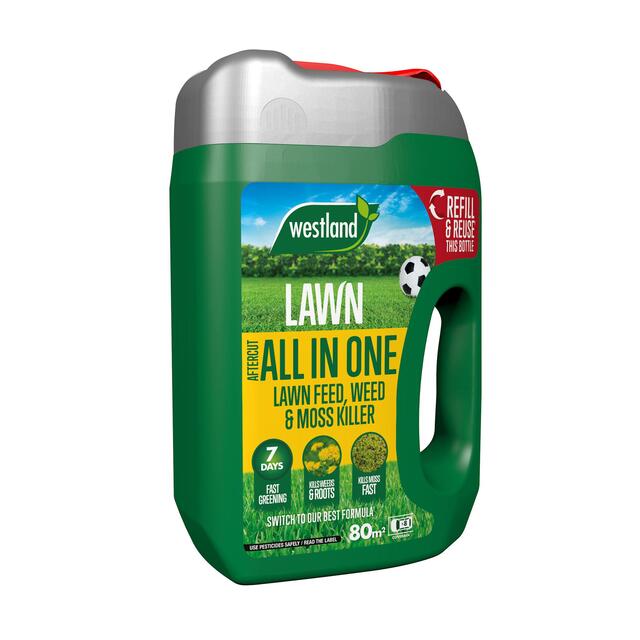 Westland Aftercut All In One Lawn Feeder, Weed & Moss Killer 80m2 Spreader