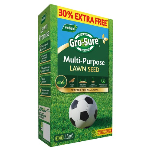 Westland Gro-sure Multi Purpose Lawn Seed Box 10sq.m + 30% EF thumbnail 2