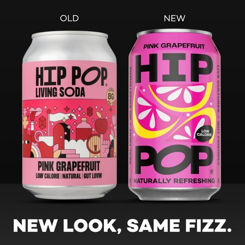 Hip Pop Pink Grapefruit Fizzy Drink thumbnail 3