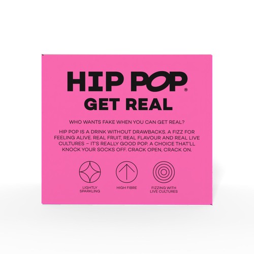 Hip Pop Pink Grapefruit Fizzy Drink thumbnail 4