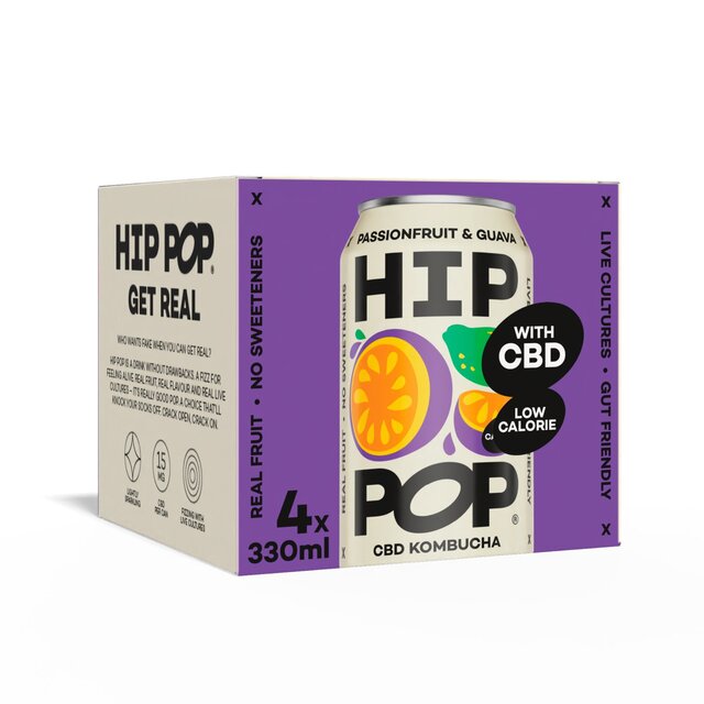 Hip Pop Passionfruit & Guava CBD Kombucha thumbnail 5