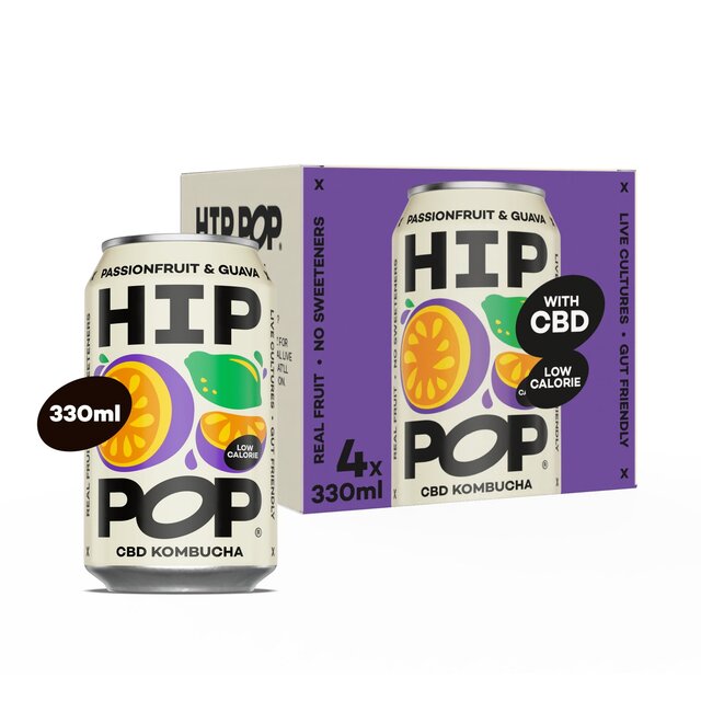 Hip Pop Passionfruit & Guava CBD Kombucha thumbnail 6