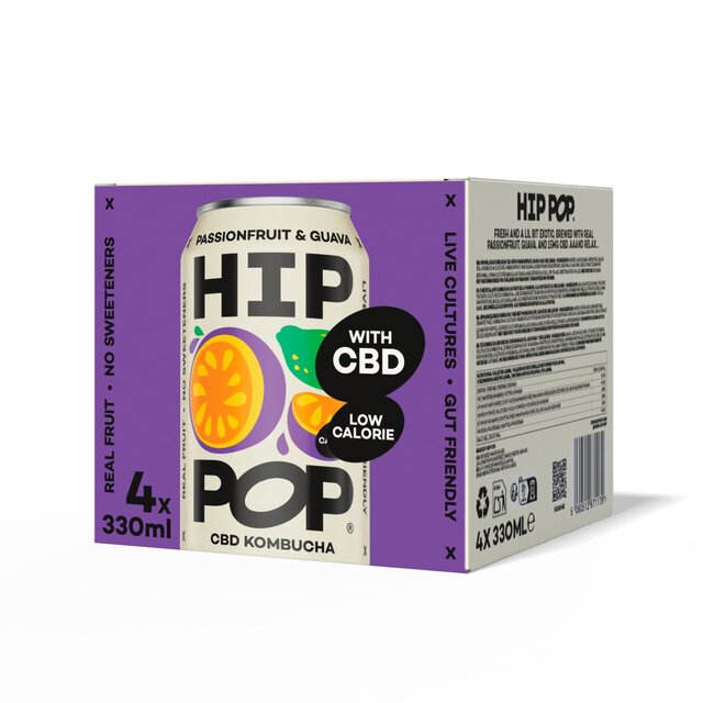 Hip Pop Passionfruit & Guava CBD Kombucha thumbnail 7