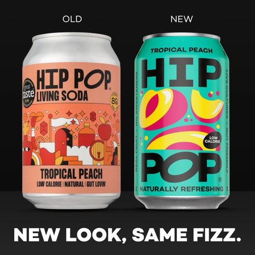 Hip Pop Tropical Peach Fizzy Drink thumbnail 3