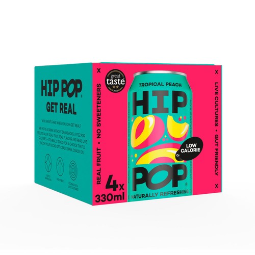 Hip Pop Tropical Peach Fizzy Drink thumbnail 7
