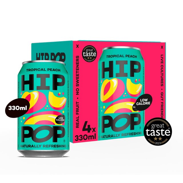 Hip Pop Tropical Peach Living Soda