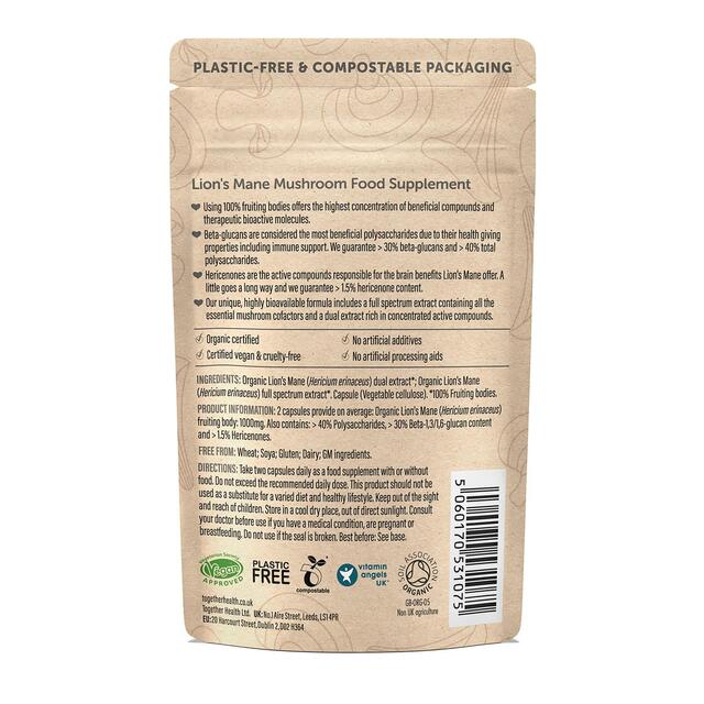 Together Health Organic Lions Mane Mushroom thumbnail 2