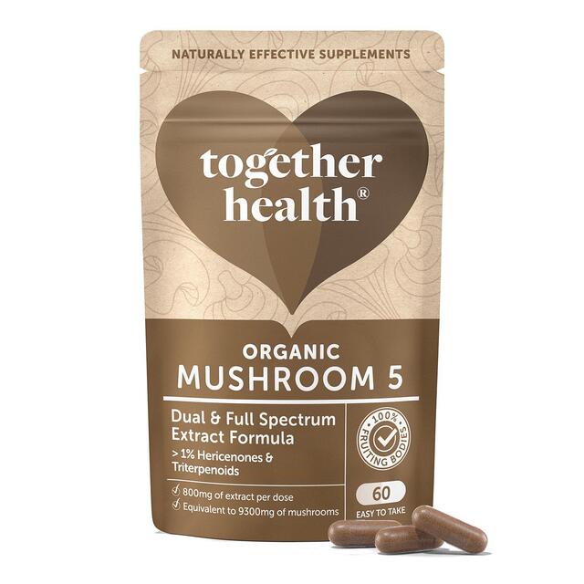 Together Health Mushroom 5 Lions Mane, Chaga & Reishi