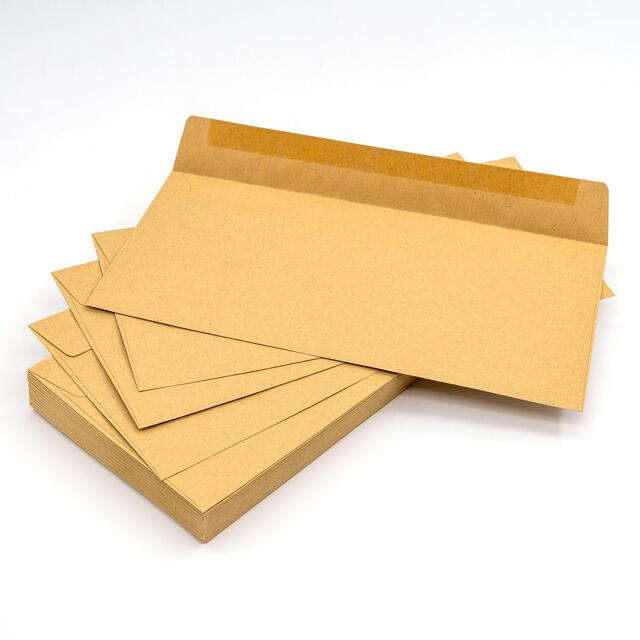 Pukka Pad 50 Pack Envelopes - DL Manilla Gummed 110mm x 220mm thumbnail 3