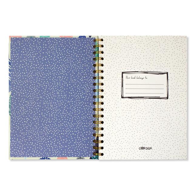 Pukka Pad - Carpe Diem B5 Spiral Hardcover Notebook Feathers thumbnail 4