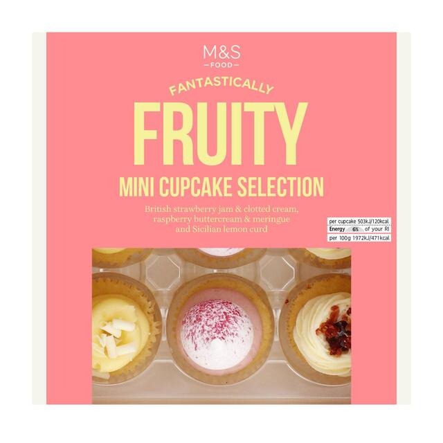 M&S 9 Mini Fruity Cupcakes thumbnail 2