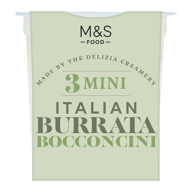 M&S 3 Mini Italian Burrata Bocconcini