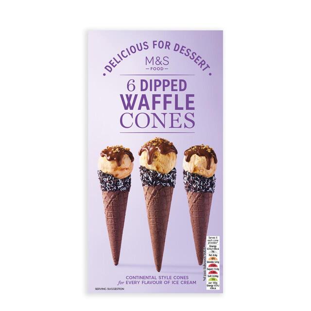 M&S 6 Dipped Waffle Cones thumbnail 2