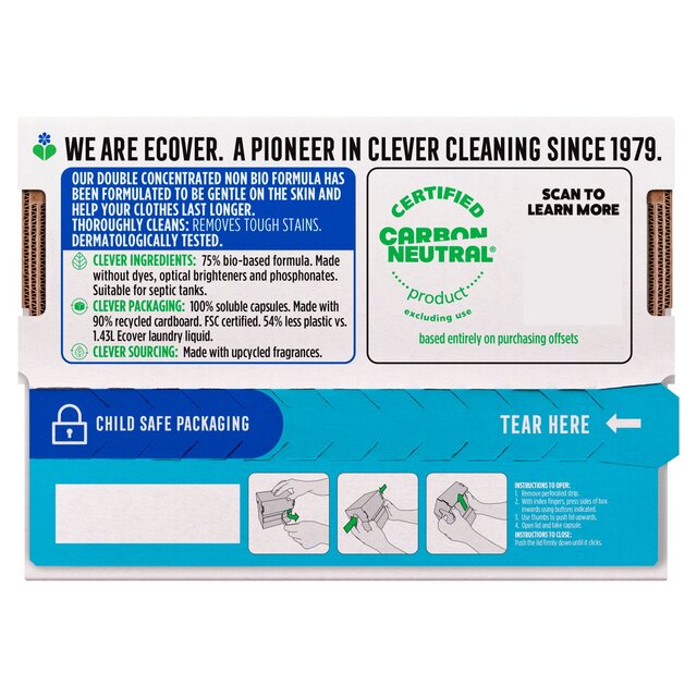 Ecover Non Bio Laundry Capsules 18 Washes thumbnail 2