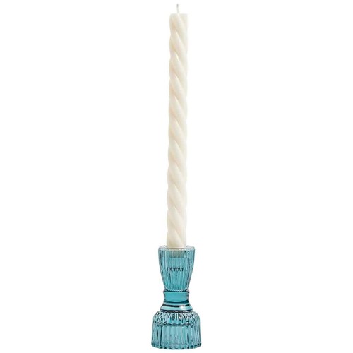 M&S Collection Set of 2 Twisted Dinner Candles White thumbnail 3