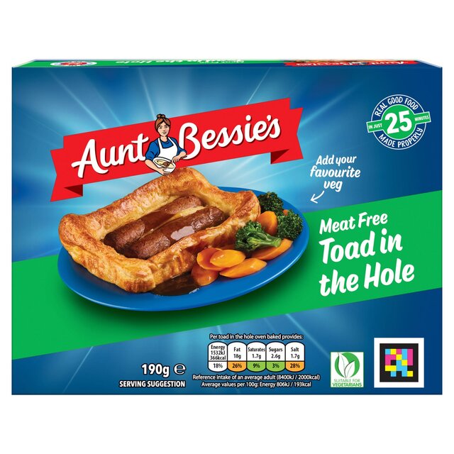 Aunt Bessie's Vegetarian Toad in the Hole Ready Meal thumbnail 2