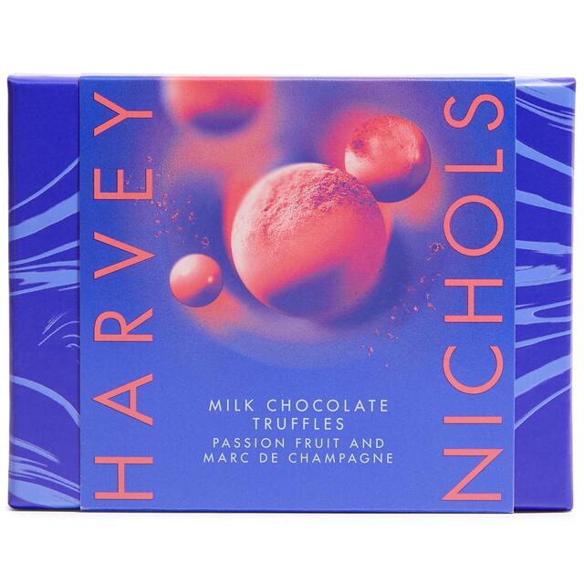Harvey Nichols Milk Chocolate, Marc de Champagne and Passionfruit Truffles