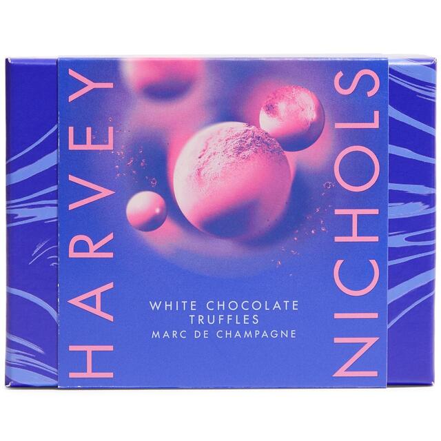 Harvey Nichols White Choc Marc de Champagne Pink Truffles