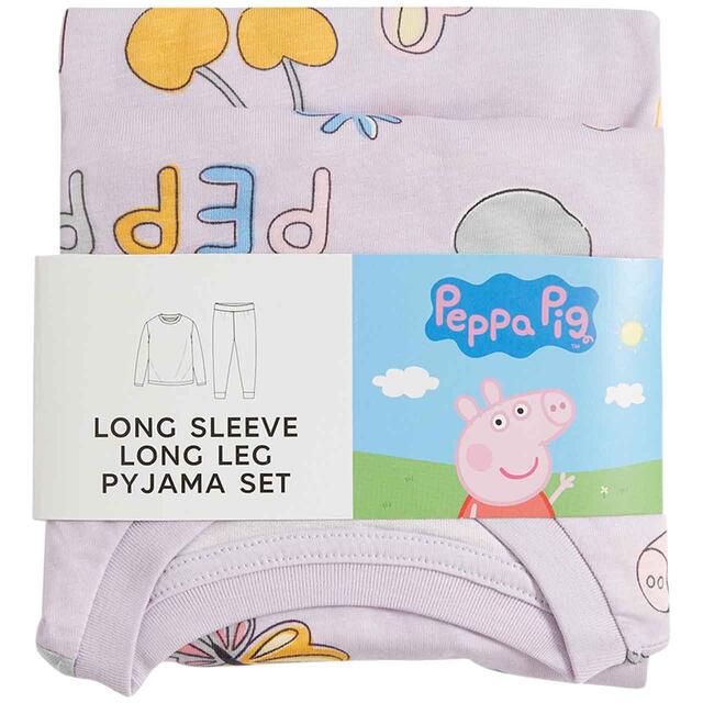 M&S Peppa Pig Pyjamas, 2-7 Years, Lavender thumbnail 2