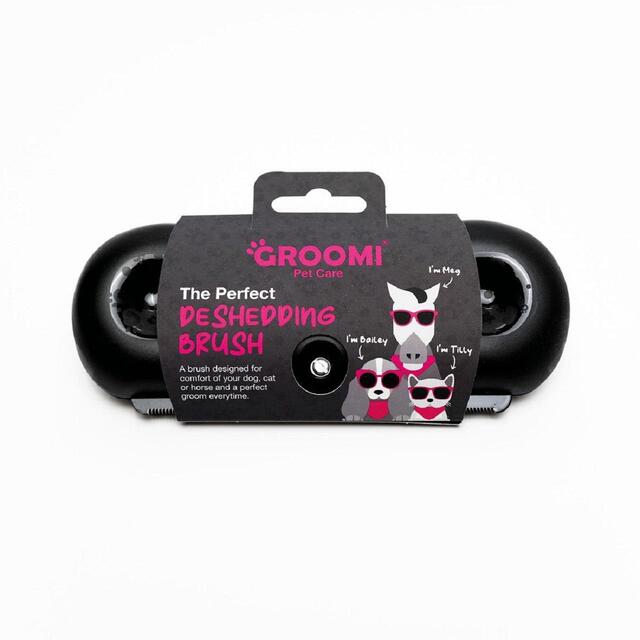 Groomi Deshedding and Undercoat Brush for Cats, Dogs and Horses