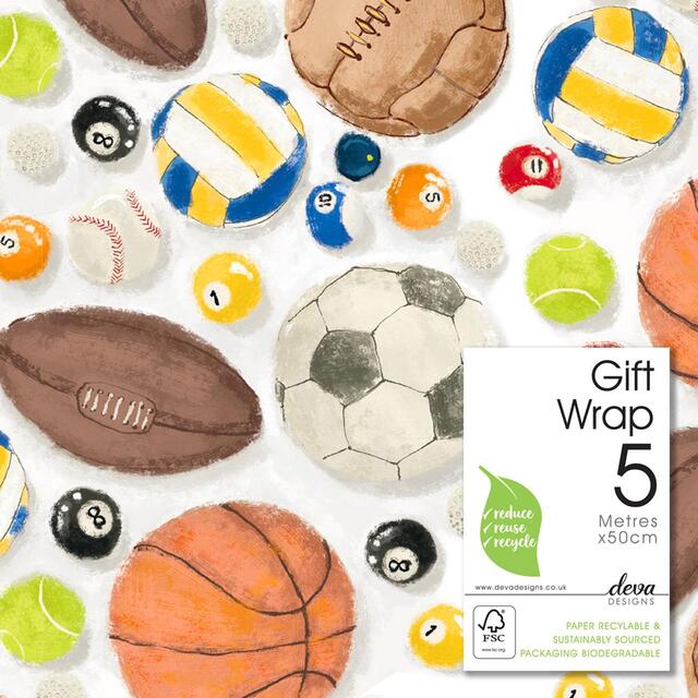 Sportballs Gift Wrap Roll thumbnail 2