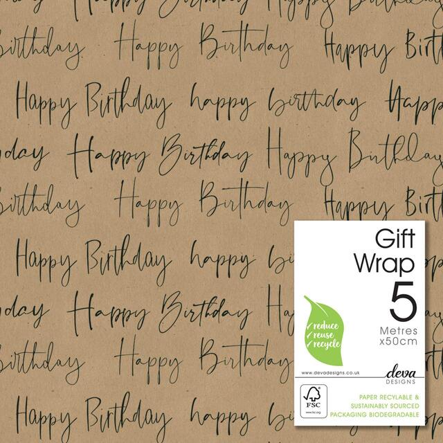 Birthday Craft Gift Wrap Roll thumbnail 2