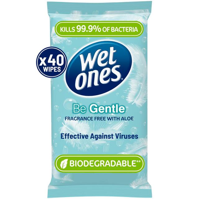 Wet Ones Be Gentle Antibacterial Wipes