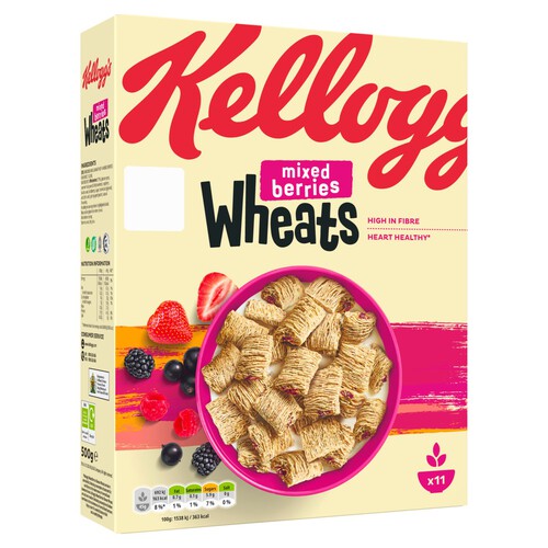 Kellogg's Wheats Mixed Berries Breakfast Cereal thumbnail 2