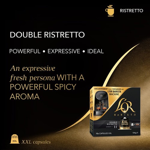 L'OR BARISTA Double Ristretto XXL Coffee Pods Intensity 11 thumbnail 7