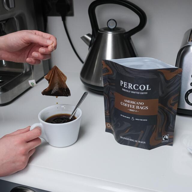 Percol Americano Fairtrade Coffee Bags 20 Pack thumbnail 4
