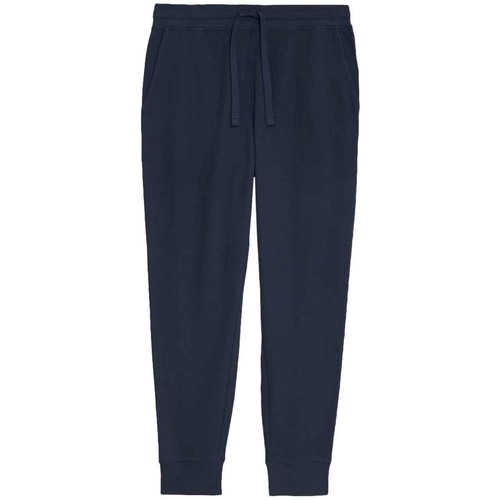 M&S Mens Pure Cotton Waffle Loungewear Bottoms, XL , Navy