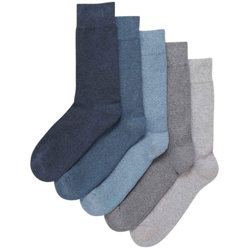 M&S Mens, Cool & Fresh Cushioned Socks, 6-8, Blue, 5pk