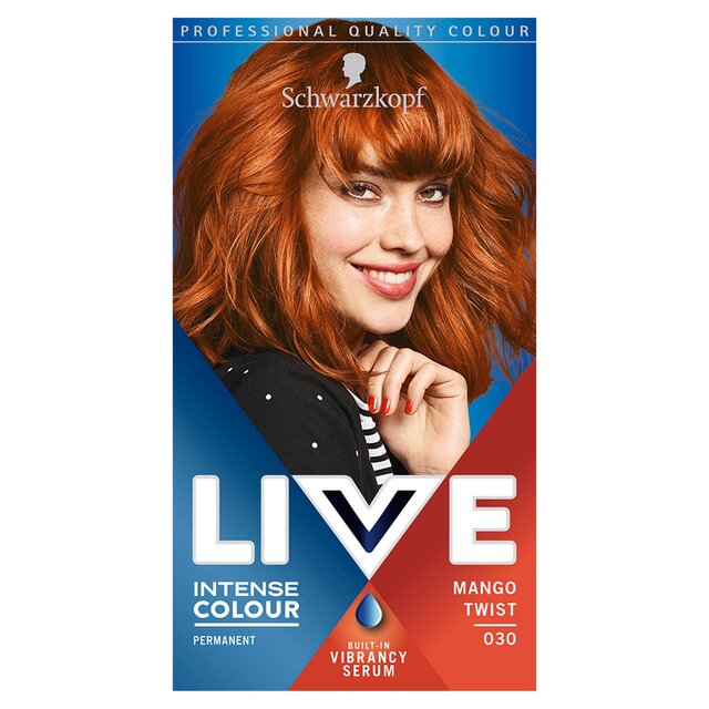 Schwarzkopf LIVE, Long Lasting Permanent Hair Dye, Mango Twist 030