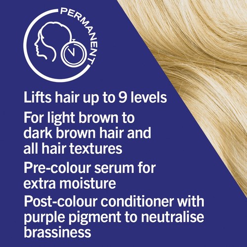 Schwarzkopf LIVE, Bleach, Permanent Blonde Hair Dye, Ultra Lightener L09 thumbnail 3