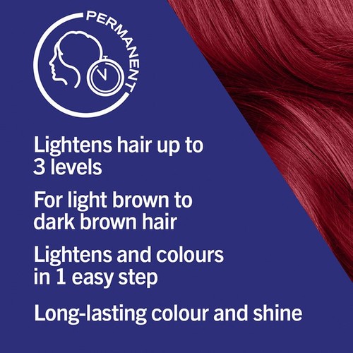 Schwarzkopf LIVE, Long-Lasting Permanent Red Hair Dye Deep Red L75 thumbnail 3
