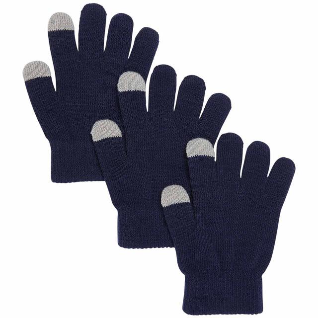 M&S Y/OB Magic Gloves 3 Pack 1 SIZE Indigo