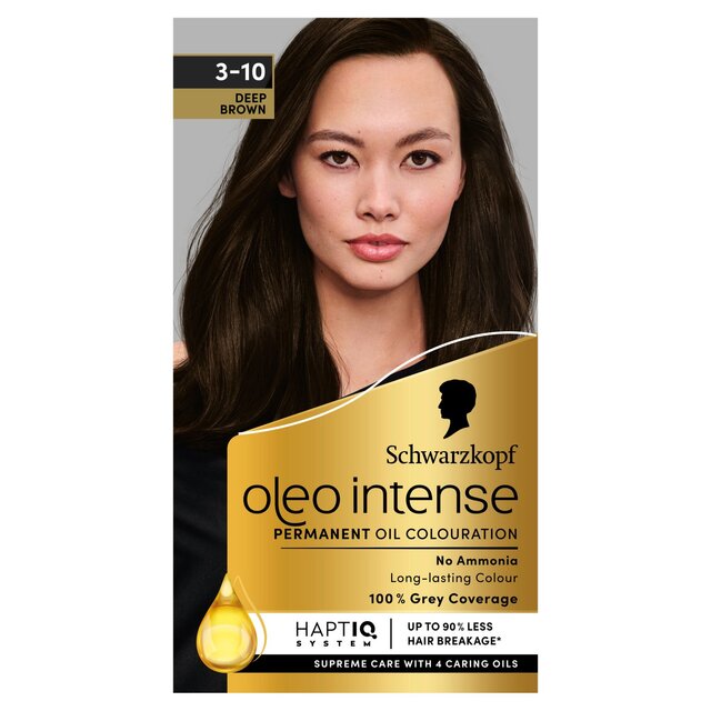 Schwarzkopf Oleo Intense Permanent Oil Colour 3-10 Deep Brown Hair Dye