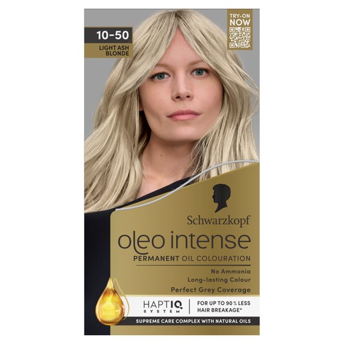 Schwarzkopf Oleo Intense Permanent Hair Colour Light Ash Blonde 10-50