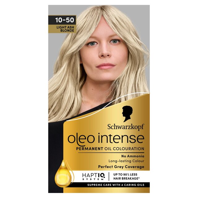 Schwarzkopf Oleo Intense Permanent Hair Colour Light Ash Blonde 10-50