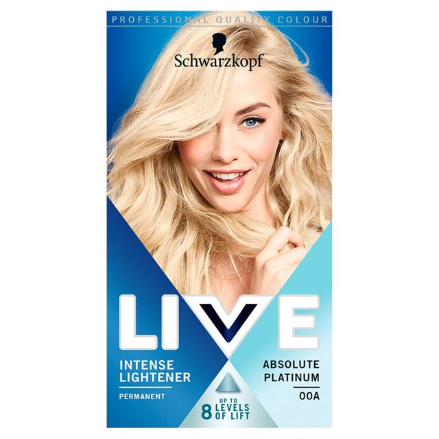 Schwarzkopf Live Intense Lightener Permanent Hair Dye 00A Absolute Platinum