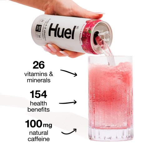 Huel Daily A-Z Cherry & Raspberry Sparkling Multivitamin Energy Drink thumbnail 8