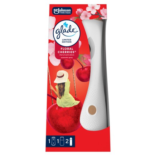 Glade Automatic Spray Air Freshener Holder & Refill Floral Cherries