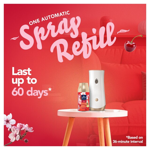 Glade Automatic Spray Air Freshener Holder & Refill Floral Cherries thumbnail 4